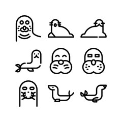 seal icon or logo isolated sign symbol vector illustration - high quality black style vector icons
