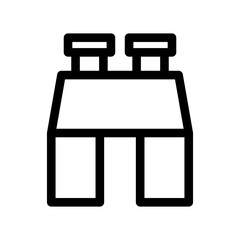 binoculars icon or logo isolated sign symbol vector illustration - high quality black style vector icons
