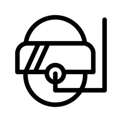 diving helmet icon or logo isolated sign symbol vector illustration - high quality black style vector icons
