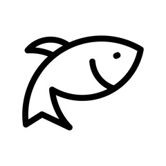 fish icon or logo isolated sign symbol vector illustration - high quality black style vector icons
