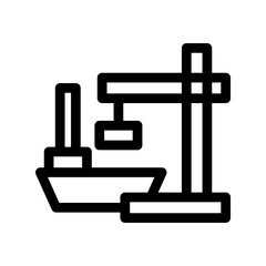 Fototapeta premium harbor icon or logo isolated sign symbol vector illustration - high quality black style vector icons 