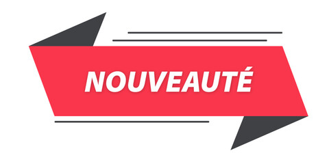 nouveaut&eacute; banni&egrave;re rouge