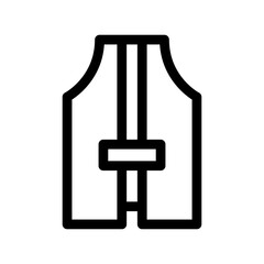 safety vest icon or logo isolated sign symbol vector illustration - high quality black style vector icons
