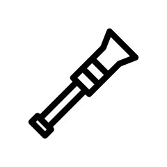 sea telescope icon or logo isolated sign symbol vector illustration - high quality black style vector icons
