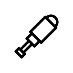 sea telescope icon or logo isolated sign symbol vector illustration - high quality black style vector icons
