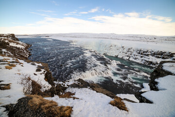 snow covered mountains