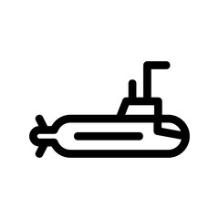 submarine icon or logo isolated sign symbol vector illustration - high quality black style vector icons
