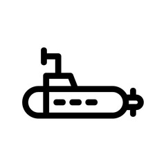Obraz premium submarine icon or logo isolated sign symbol vector illustration - high quality black style vector icons 