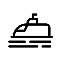 submarine icon or logo isolated sign symbol vector illustration - high quality black style vector icons
