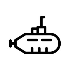 submarine icon or logo isolated sign symbol vector illustration - high quality black style vector icons
