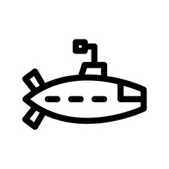 submarine icon or logo isolated sign symbol vector illustration - high quality black style vector icons

