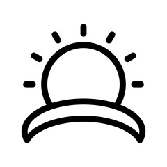 sunrise icon or logo isolated sign symbol vector illustration - high quality black style vector icons
