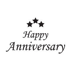 happy anniversary greeting card logo image, this image can be used as a logo, poster, greeting card and others