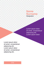 graphic design invitation mailer layout placeholder with photo date headline corporate business