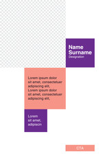 graphic design invitation mailer layout placeholder with photo date headline corporate business