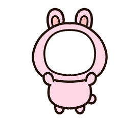 ウサギの顔はめフレーム