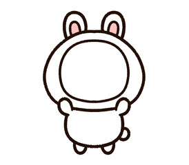 ウサギの顔はめフレーム