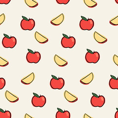 red apple seamless pattern Gift Wrap background wallpaper