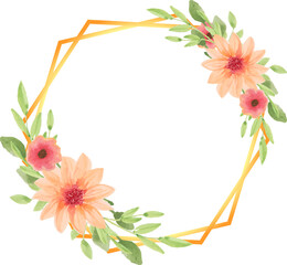 Floral Frame Watercolor