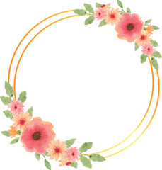 Floral Frame Watercolor