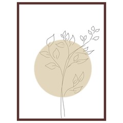 pictures of plants as wall decorations and others, made by drawing