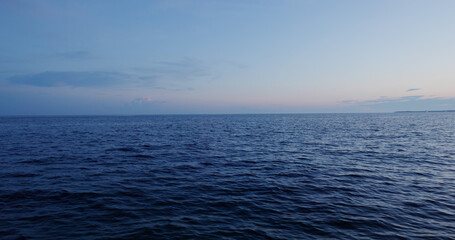 Obraz premium Beautiful sunset view and the sea