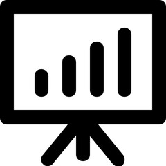 Graph Presentation Vector Icon