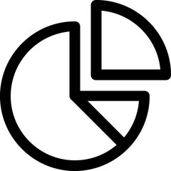 Pie Graph Vector Icon