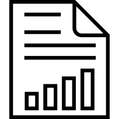 Graph Report Vector Icon