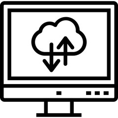 Cloud Computing Vector Icon