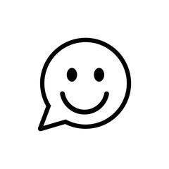 Smile Face Emoticon icon template color editable. Face Emoticon symbol vector illustration for graphic and web design.