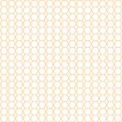 Abstract orange hexagonal dot pattern fabric vector
