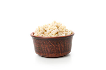 Concept of Orthodox Christmas food, Kutya, isolated on white background