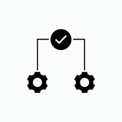 Consistent Icon. Stability, Stable Process Symbol - Vector. 