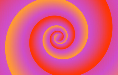 Fibonacci ratio spiral circular multicolor gradient