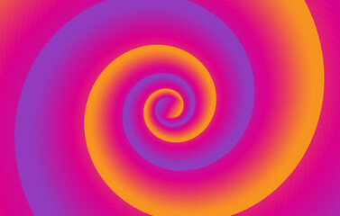 purple orange Fibonacci ratio spiral circular multicolor gradient