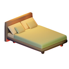 3D sofa with pillows 