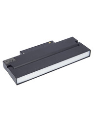 LED lights, track LED lamp. Office lighting. Composition of linear lamps. New technologies. High power linear SMD white lighting LED isolated on white background