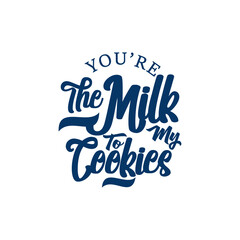 Simple Decorative Typography Quote with Cookie Theme