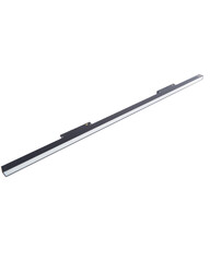 LED lights, track LED lamp. Office lighting. Composition of linear lamps. New technologies. High power linear SMD white lighting LED isolated on white background