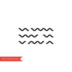 Wave icon for ocean, river, sea or water logo
