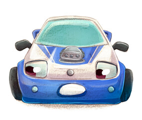 Race car with worried face - 527529728