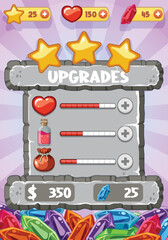 Obraz premium A game background template with elements