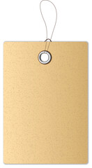 blank price tag isolated