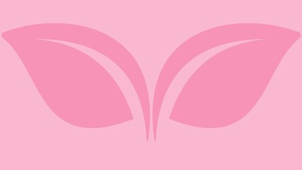Abstract pink background with leaf shape elements is perfect for graphic resources or assets.