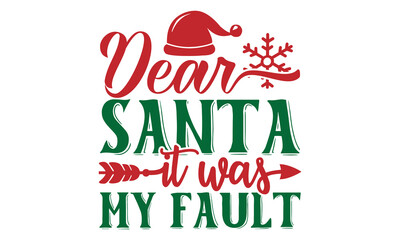 Fototapeta premium Christmas Quotes SVG Designs Template