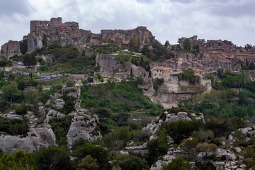 View of the Alpilles village in Provence, France