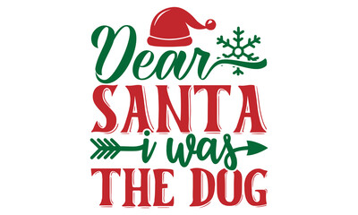 Fototapeta premium Christmas Quotes SVG Designs Template