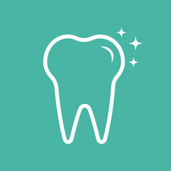 Dental logo Template vector illustration icon design tooth icon. Perfect tooth icon 	
