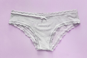 Panty on lavender background